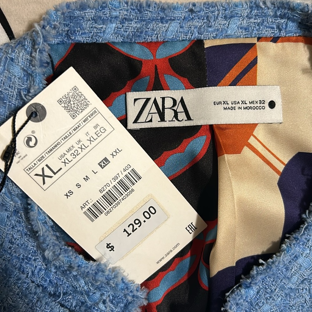Zara Women’s Tweed Blazer - Picture 3 of 7